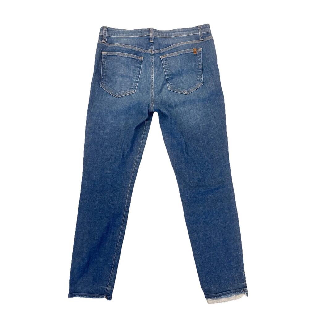 Joe's Jeans Womens Size 32 Blue Denim Straight Leg Flat Front Destructed Hem - Picture 5 of 10